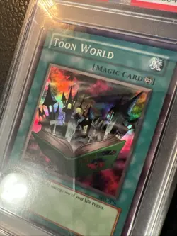 2002 Toon World MRL-076 YuGiOh Magic Ruler Foil #076 NM PSA 7 - Image 2