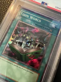 2002 Toon World MRL-076 YuGiOh Magic Ruler Foil #076 NM PSA 7 - Image 4
