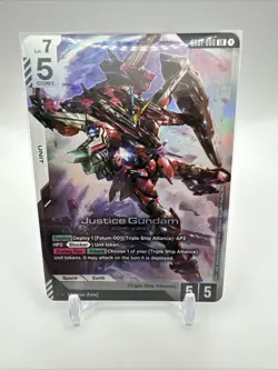 Gundam TCG Card Game Justice Gundam Foil GD01-066 LR - Image 1
