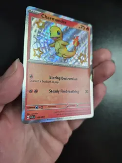 Pokemon TCG Paldean Fates Charmander Holo Card 109/091 Shiny Rare Baby Shiny NM - Image 3