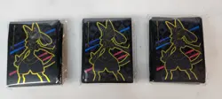 Pokemon Crown Zenith Lucario ETB Deck Sleeves (65 Card Sleeves) Sealed Lot of 3 - Image 1