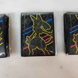 Pokemon Crown Zenith Lucario ETB Deck Sleeves (65 Card Sleeves) Sealed Lot of 3 - Image 3