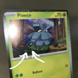 FART SWIRL 🌀💫 NM Pineco 061 Black Star Promo Cosmos Holo Pokemon Promo Card - Image 1