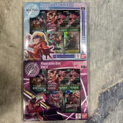 Bandai One Piece Trading Card Game: Illustration Box Volume 3 + 4 BUNDLE - Image 1