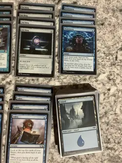 MTG Blue 60 Card Deck, Leveler, Laboratory Maniac, Parallel Thoughts, Magic - Image 2