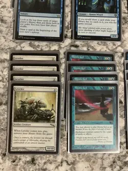 MTG Blue 60 Card Deck, Leveler, Laboratory Maniac, Parallel Thoughts, Magic - Image 4