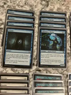 MTG Blue 60 Card Deck, Leveler, Laboratory Maniac, Parallel Thoughts, Magic - Image 5