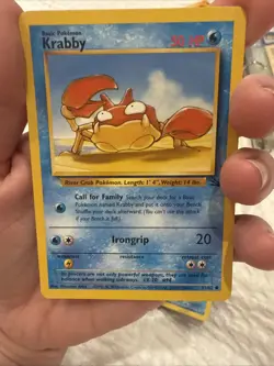 Krabby Pokemon Trading Card 51/62 Base Set Vintage 1999 Near Mint - Image 4