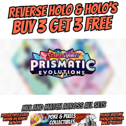 Pokemon -Prismatic Evolutions - Reverse Holos - Choose Your Card - S&V - Image 1