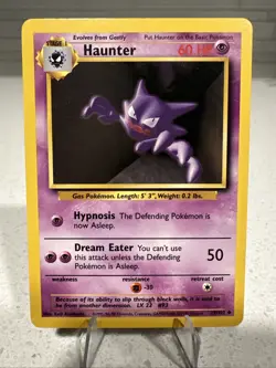 Pokemon TCG Haunter Base Set, Uncommon Card 29/102, Regular NM Condition - Image 1