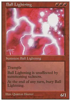 MTG Magic the Gathering Ball Lightning (210/460) Fifth Edition LP - Image 1