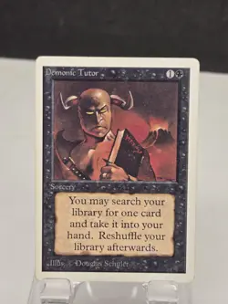 MTG Demonic Tutor 3rd Edition English Vintage - Image 1