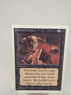 MTG Demonic Tutor 3rd Edition English Vintage - Image 2