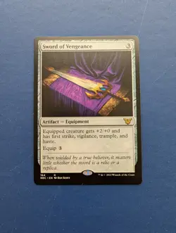 MTG Sword of Vengeance: Kamigawa Neon Dynasty Commander #164 - NM-MT - Image 1