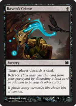 Raven's Crime - Light Play MTG Modern Masters - Image 1