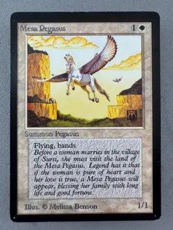 Mesa Pegasus Limited Edition Beta Regular MTG-Low Play to Near Mint-Vintage - Image 1