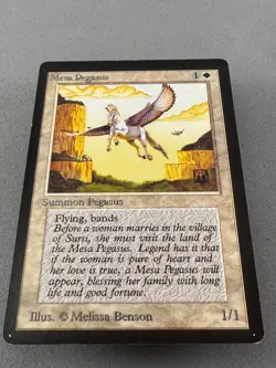Mesa Pegasus Limited Edition Beta Regular MTG-Low Play to Near Mint-Vintage - Image 3