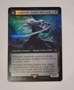 SEPHIROTH FABLED SOLDIER MTG FINAL FANTASY FOIL X1 EXTENDED ART 0451 MYTHIC RARE - Image 1
