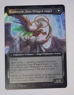 SEPHIROTH FABLED SOLDIER MTG FINAL FANTASY FOIL X1 EXTENDED ART 0451 MYTHIC RARE - Image 2