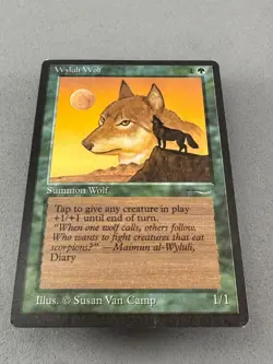 Wyluli Wolf Arabian Nights MTG-Light Play Excellent-Vintage Magic the Gathering - Image 3
