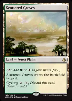 Scattered Groves - Medium Play MTG Amonkhet - Image 1