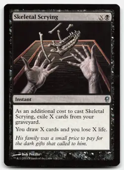 MTG Skeletal Scrying U Conspiracy 124 LP - Image 1