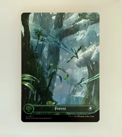 MTG: Forest (0371) (Borderless) (Galaxy Foil) Edge of Eternities Foil NM - Image 1