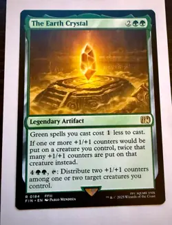 The Earth Crystal R 0184 Final Fantasy MTG Magic The Gathering FIN EN - Image 1