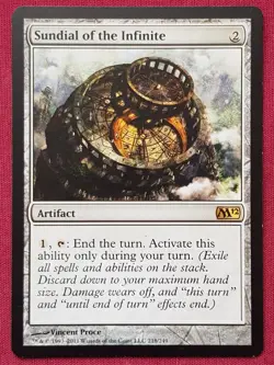 Magic The Gathering 2012 CORE SET M12 SUNDIAL OF THE INFINITE artifact card MTG - Image 1