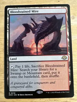 Bloodstained Mire #216 - Rare - MTG Modern Horizons 3 (MH3) Regular - Image 1