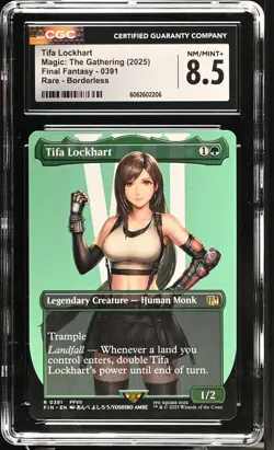 TIFA LOCKHART Final Fantasy Borderless Rare CGC 8.5 MTG EDH [Nostalgium] - Image 1