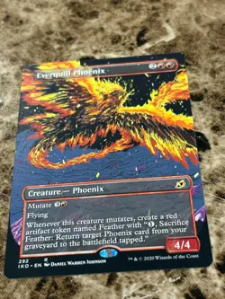 EVERQUILL PHOENIX Magic MTG Ikoria Borderless - Image 1