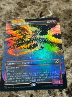 EVERQUILL PHOENIX Magic MTG Ikoria Borderless Foil - Image 1