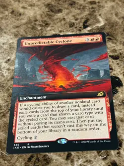 UNPREDICTABLE CYCLONE Magic MTG Ikoria Extended Art - Image 1