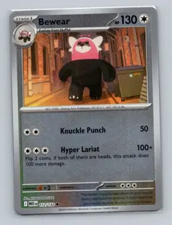 1x Bewear Reversse Holo #112/132 Pokemon Mega Evolution - Pokemon NM - Image 1