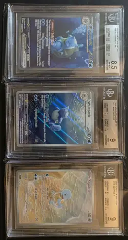 Pokemon Squirtle Wartortle Blastoise BGS Lot - Image 2