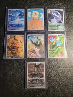 Pokemon Lot Of 7 Black Bolt & White Flare Illustration Rares PRISTINE CONDITION - Image 1