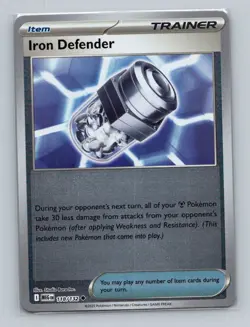 1x Iron Defender Reversse Holo #118/132 Pokemon Mega Evolution - Pokemon NM - Image 1