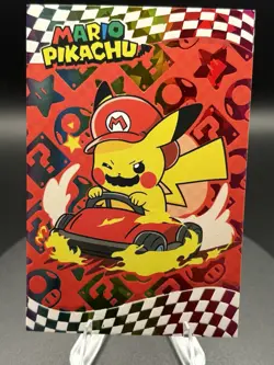 Mario Pikachu - Cracked Ice Holo - Electric Pikachu Database - Pokemon - Image 1