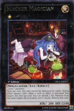 Yugioh! HP Slacker Magician - CBLZ-EN053 - Rare - 1st Edition Heavily Played, En - Image 1
