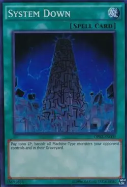 Yugioh! HP System Down - OP02-EN009 - Super Rare Heavily Played, English - Image 1