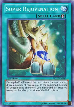 Yugioh! HP Super Rejuvenation - LCJW-EN287 - Super Rare - 1st Edition Heavily Pl - Image 1