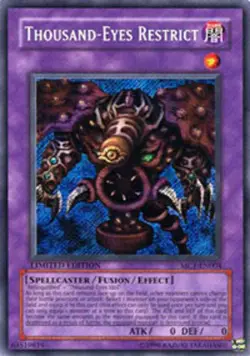 Yugioh! HP Thousand-Eyes Restrict - MC1-EN004 - Secret Rare - Limited Edition He - Image 1
