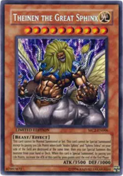 Yugioh! HP Theinen the Great Sphinx - MC2-EN006 - Secret Rare - Limited Edition - Image 1