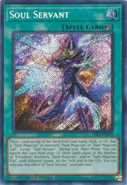 Yugioh! HP Soul Servant - LDS3-EN095 - Secret Rare - Limited Edition Heavily Pla - Image 1