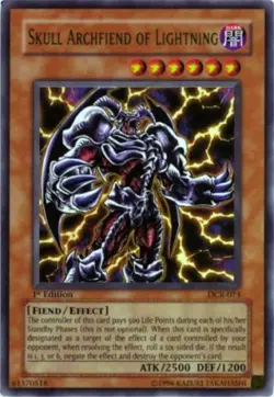 Yugioh! HP Skull Archfiend of Lightning - DCR-073 - Ultra Rare - Unlimited Editi - Image 1