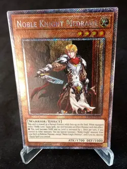YuGiOh! Noble Knight Medraut RA04-EN205 Platinum Secret Rare - Near Mint/Mint - Image 1
