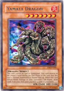 Yugioh! HP Yamata Dragon - TP6-EN009 - Rare - Unlimited Edition Heavily Played, - Image 1
