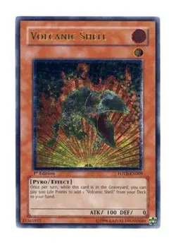 Yugioh! HP Volcanic Shell - FOTB-EN009 - Ultimate Rare - 1st Edition Heavily Pla - Image 1