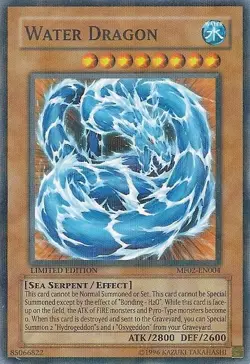 Yugioh! HP Water Dragon - MF02-EN004 - Parallel Rare - Limited Edition Heavily P - Image 1
